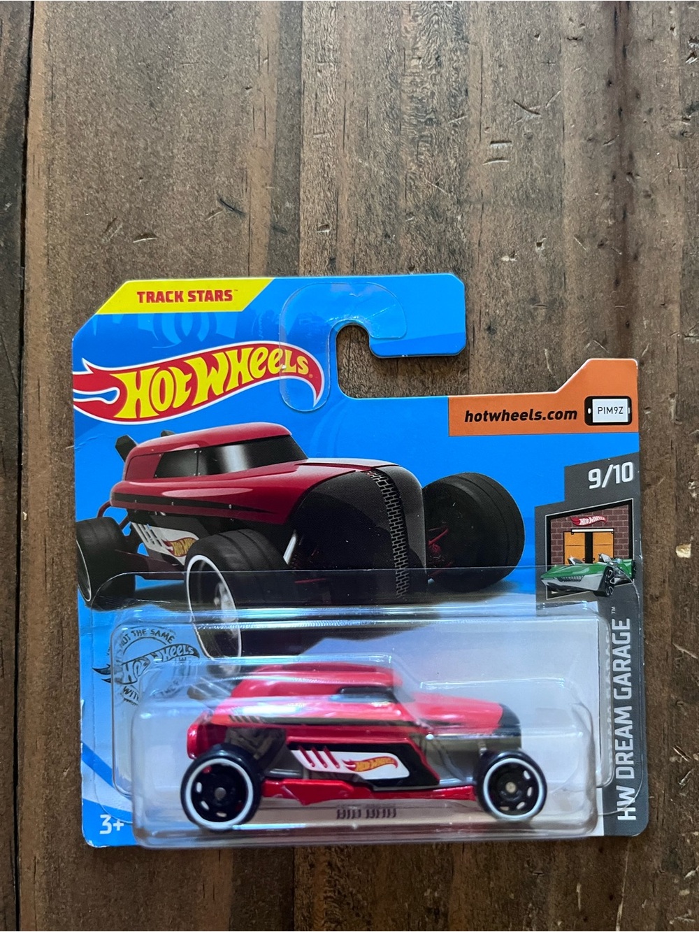 Hot Wheels Red Die-Cast Racing Car – Track Stars Series